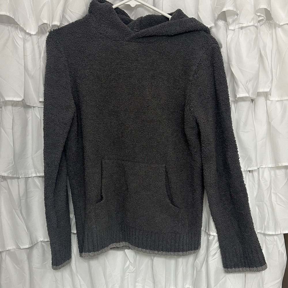Barefoot Dreams Cozy Gray Youth Sweater